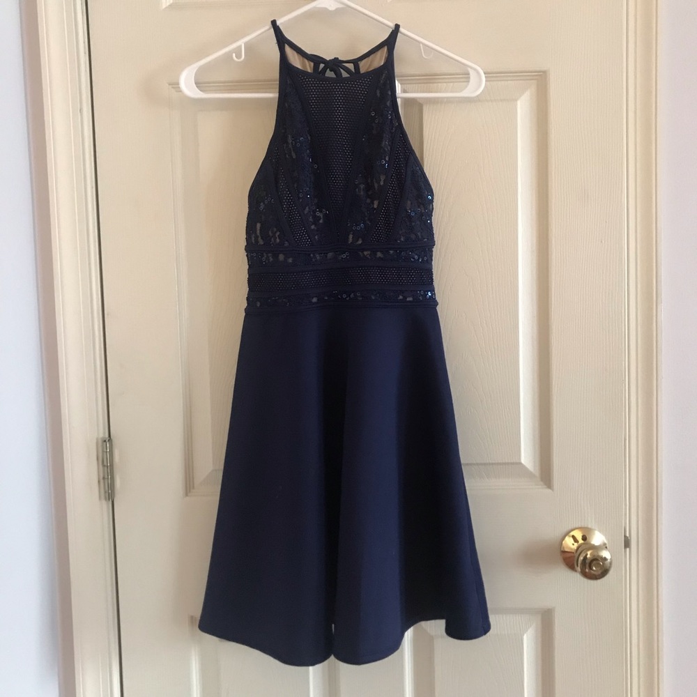 Navy blue hoco/formal dress